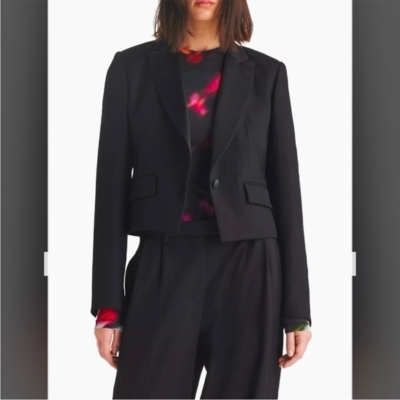 rag & bone Jackets & Blazers - rag & bone Valerie Italian Wool Blazer in Black Size 6